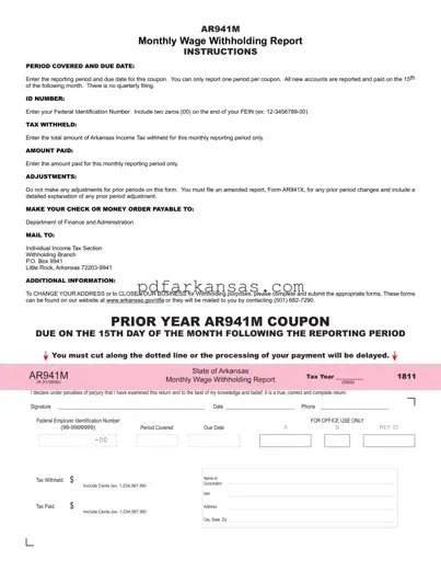 Fill in a Valid Ar941M Form